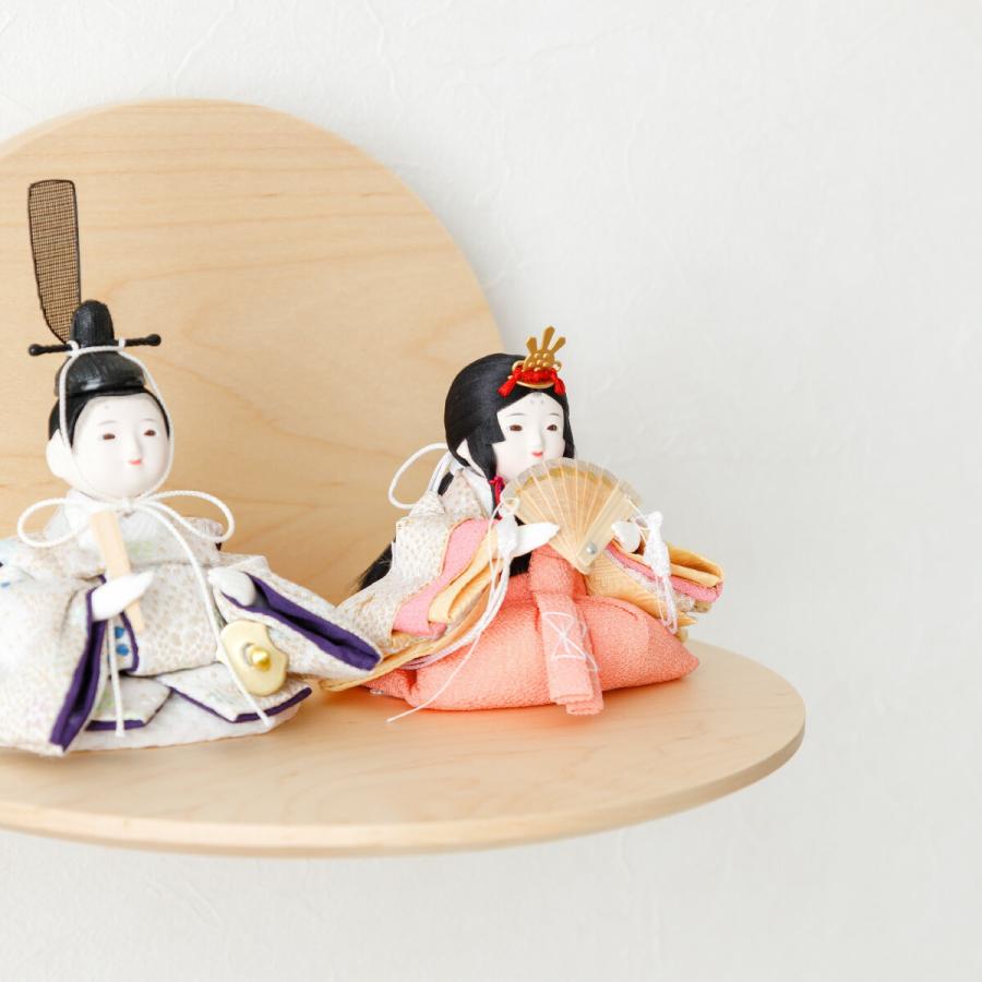 雛人形 壁飾り 壁掛け コンパクト おしゃれ かわいい インテリア ぷりふあ 衣 Float moon-浮月- 親王飾り おひなさま お雛様 ミニ_9