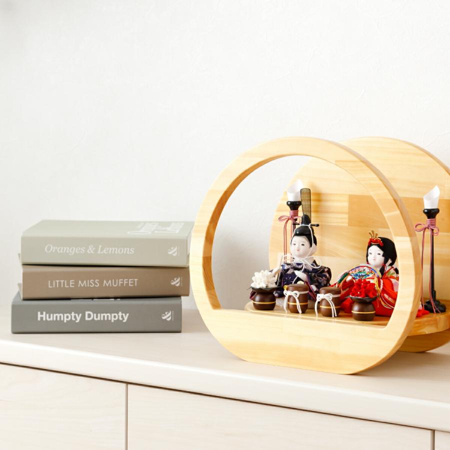 飾り棚付き！コンパクトおひなさま 飾り棚付き！コンパクトおひなさま 楽天市場】雛人形 ひな人形