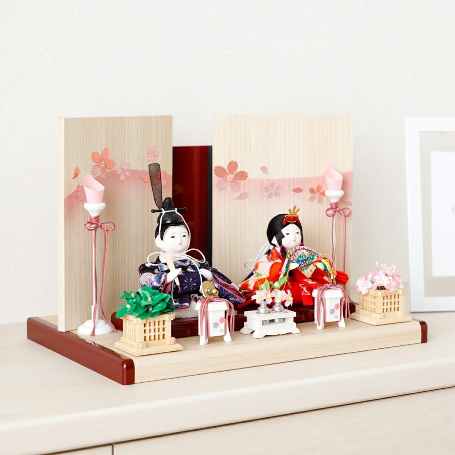 ぷりふあ 雛人形 おしゃれ インテリア コンパクト かわいい 衣 Wood