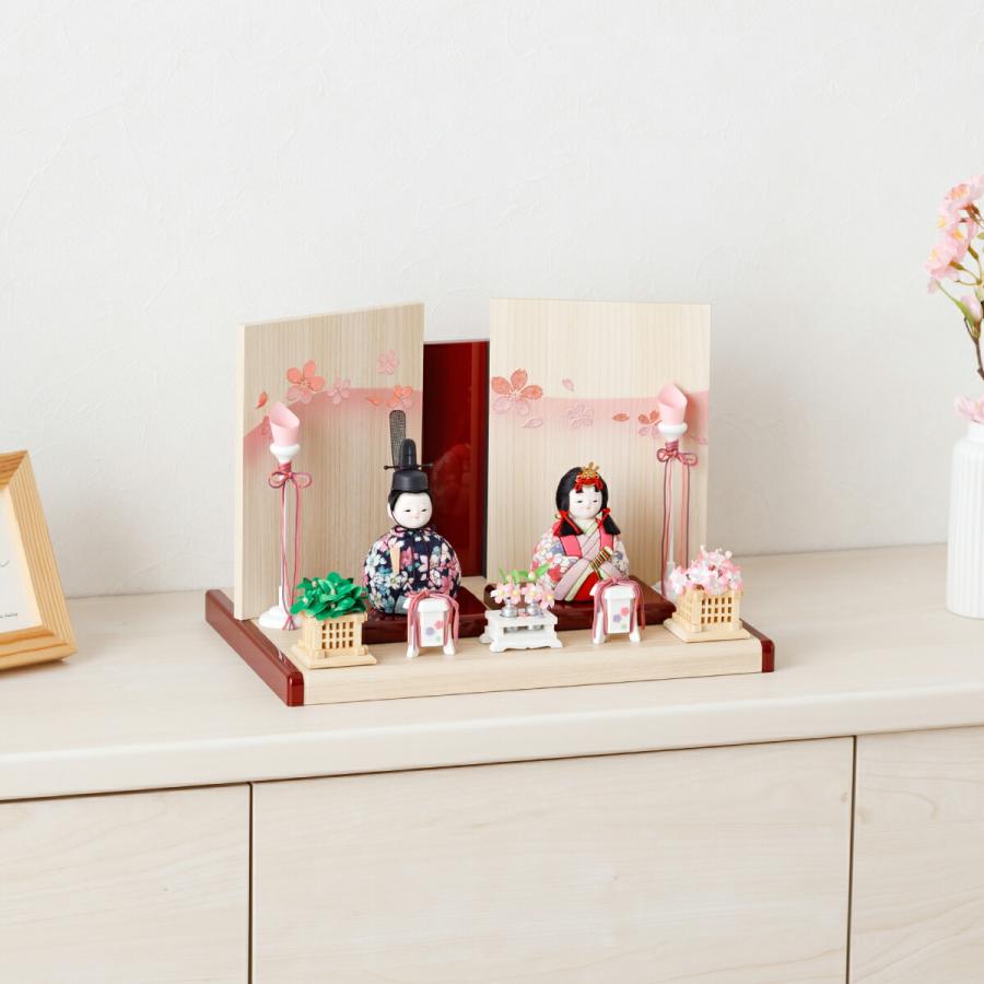 ぷりふあ 雛人形 おひなさま コンパクト おしゃれ かわいい インテリア