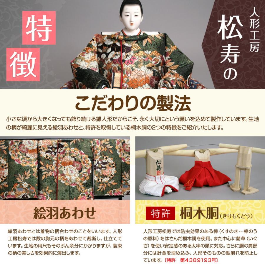 アウトレット ひな人形 雛人形 小出松寿 颯葵 さつき 平飾り : 節句