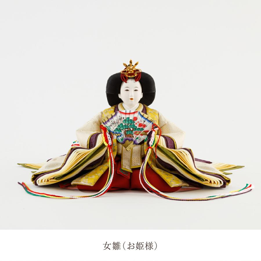 ブランド登録なし☆【完売間近】 ひな人形 雛人形 おしゃれ お雛様 高級 インテリア モダン 清水久遊作 衣裳着雛 ひいな 正絹刺繍親王 親王平飾り