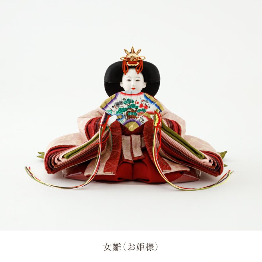 雛人形 おしゃれ かわいい インテリア ひいな 芥子 親王正絹 小 お雛様