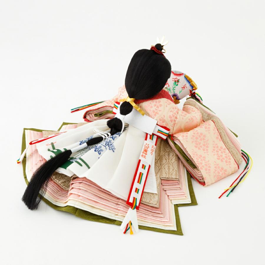 雛人形 おしゃれ かわいい インテリア ひいな 親王正絹 上重ね 大