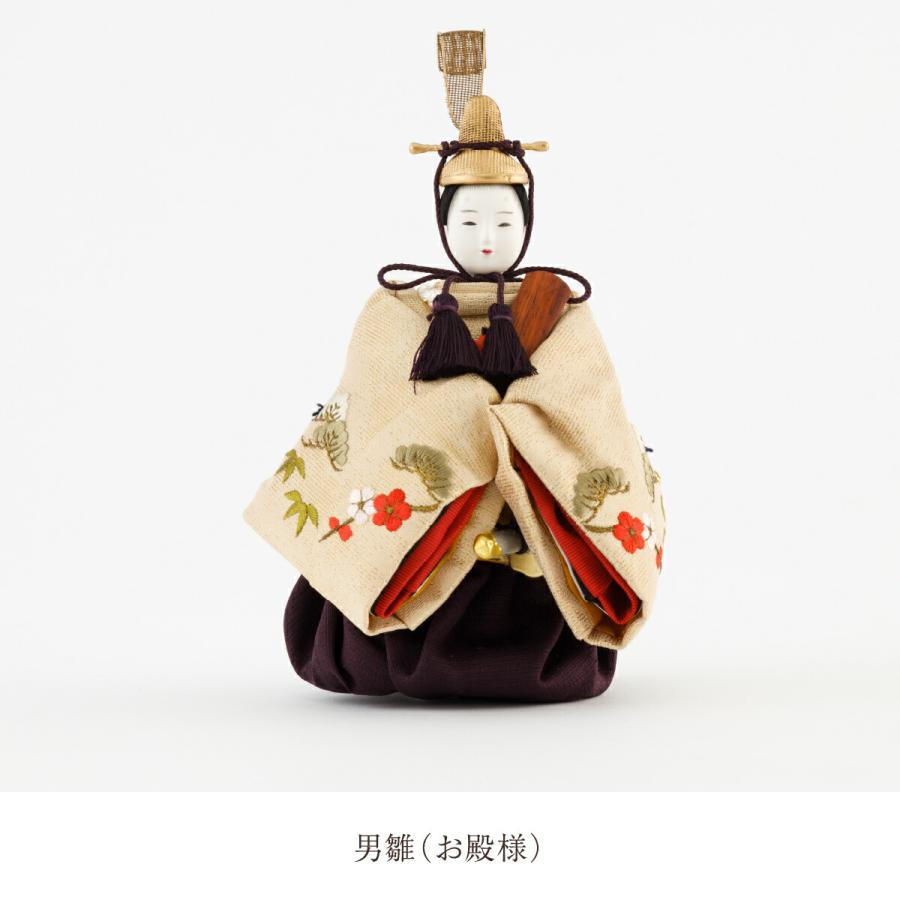 雛人形 かわいい 柴田家千代 創作雛 葵 刺繍松竹梅 雛 親王飾り 2026年