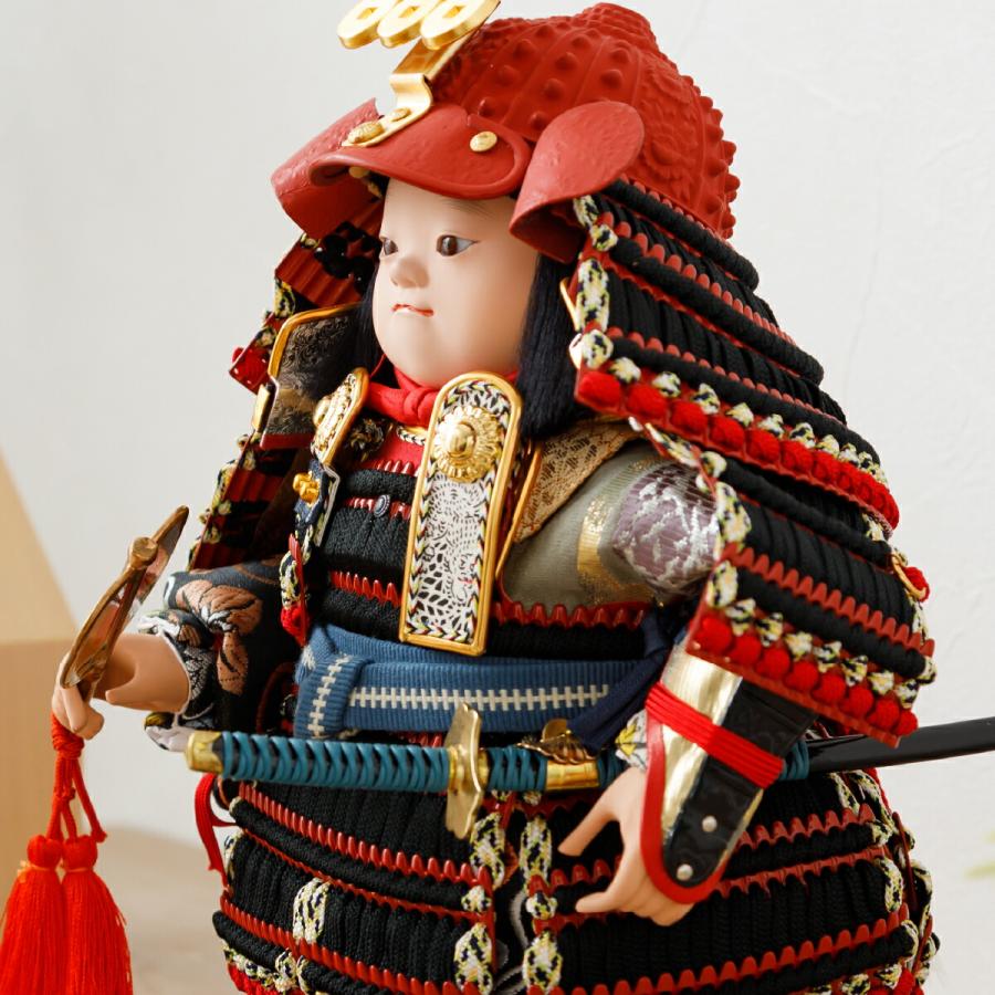 真田幸村  五月人形  新品 端午の節句 横幅85cm｜着用兜飾り 武将 真田幸村｜5月人形｜優雅で豪快