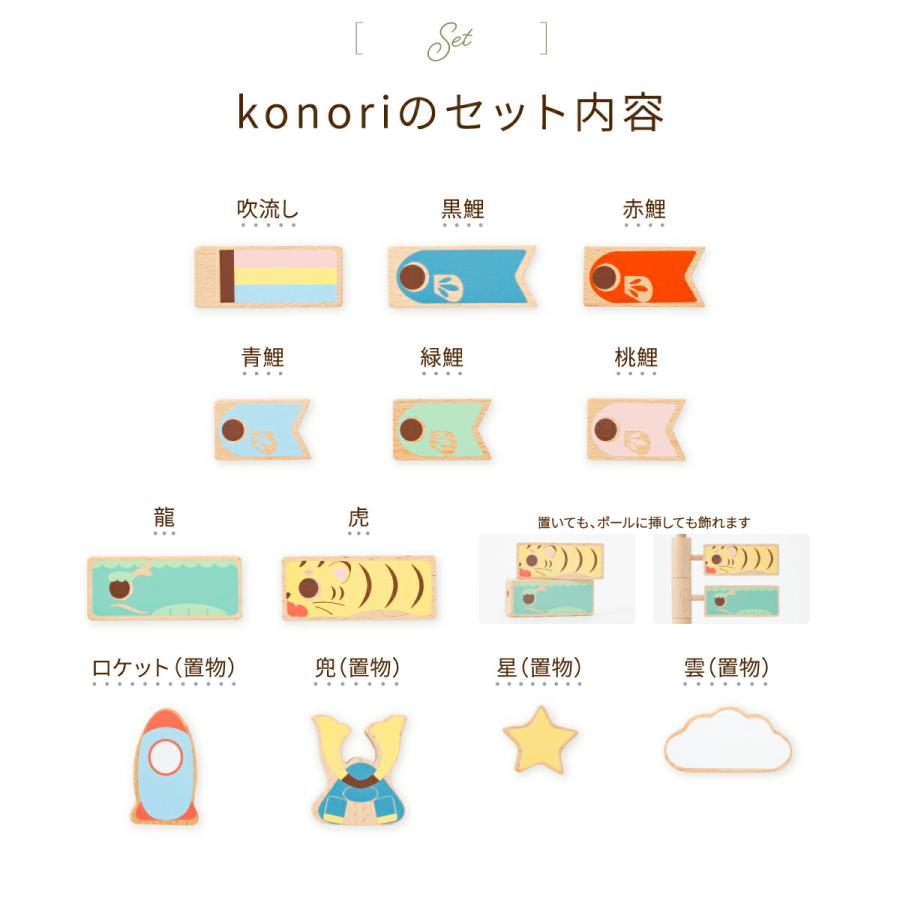 ぷりふあ 鯉のぼり 室内用 木製 おしゃれ コンパクト 卓上 prefer MOKU