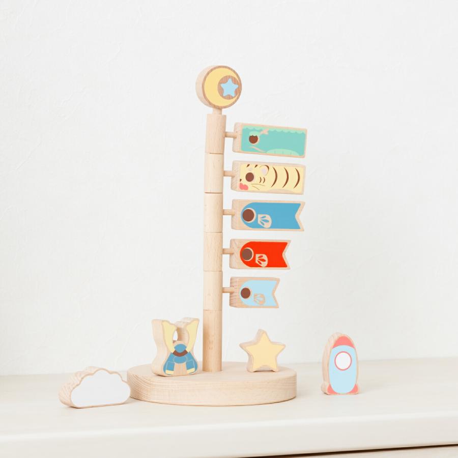 ぷりふあ 鯉のぼり 室内用 木製 おしゃれ コンパクト 卓上 prefer MOKU