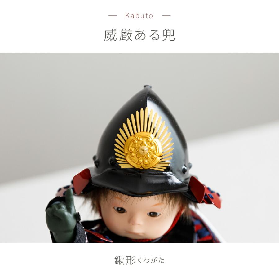 五月人形 コンパクト おしゃれ わんぱく子供大将 もののふ童 織田信長