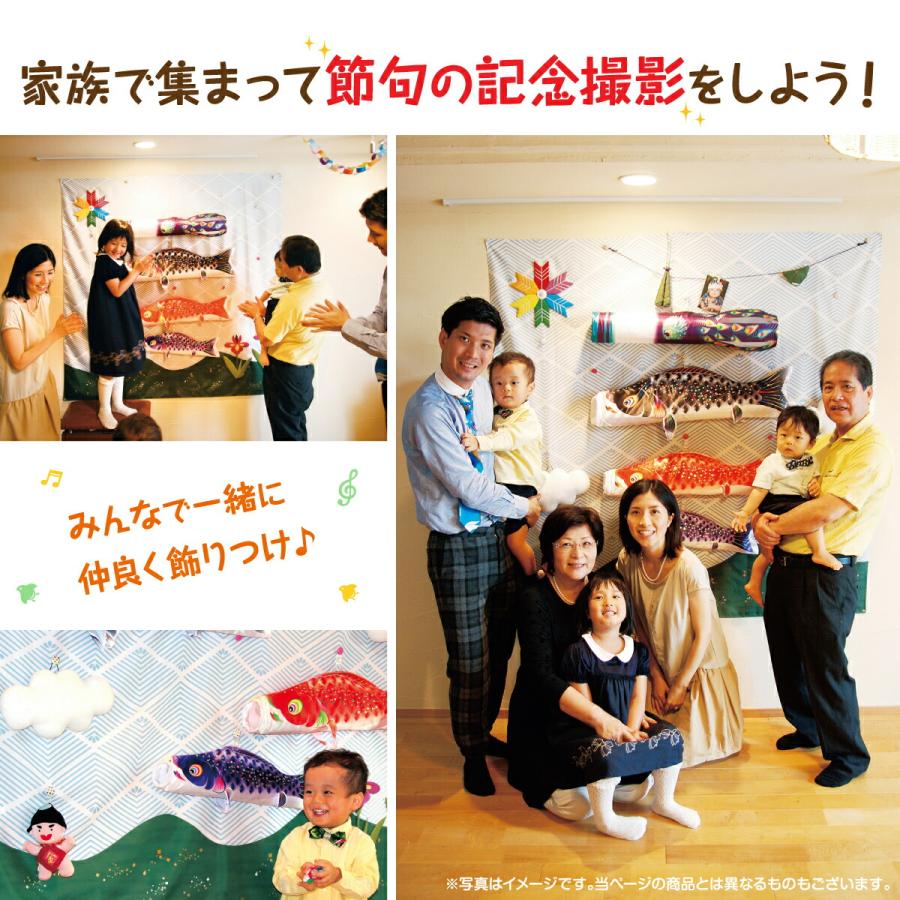 鯉のぼり 室内 おしゃれ 室内用 こいのぼり 徳永鯉のぼり キャンバス鯉のぼり 集 星歌スパンコール_2