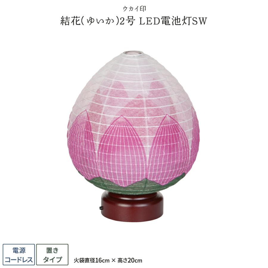 【美品】【お盆も発送】新品未開封★入手困難★ 盆提灯 和照灯 精華 コードレス 一対 お盆 盆 初盆 新盆 お盆