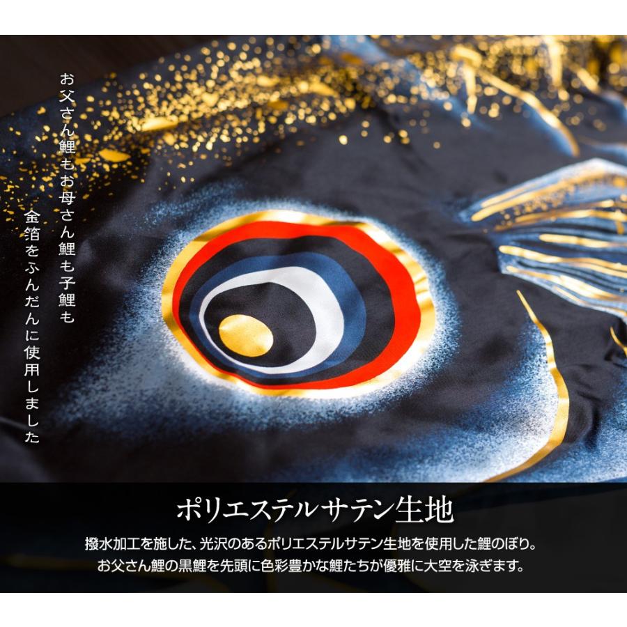 鯉のぼり ベランダ用 こいのぼり ASTRO 星空鯉 1.2m 6点セット ワンタッチスタンド付属 ベランダ プレミアムセットの画像