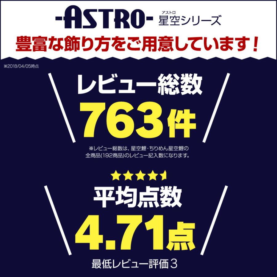 鯉のぼり ベランダ用 こいのぼり ASTRO 星空鯉 1.5m 6点セット 万能取付金具付属 ベランダ スタンダードセットの画像