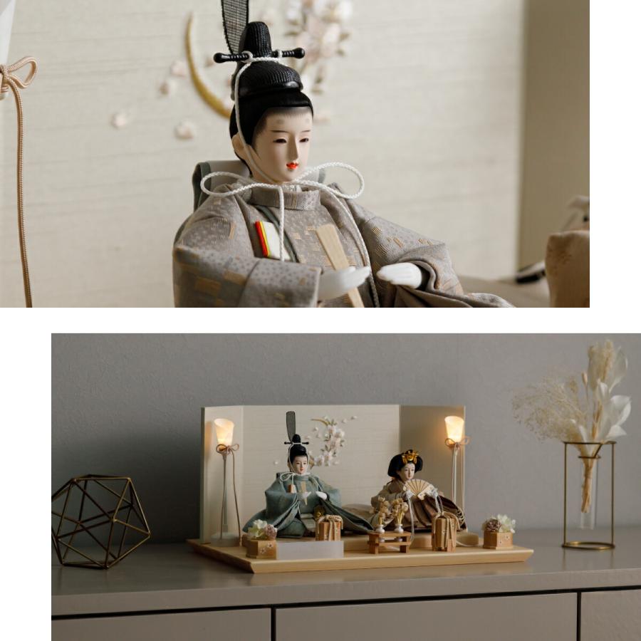 ぷりふあ 雛人形 コンパクト 親王飾り 高級 雛 PREFER CLASSIC