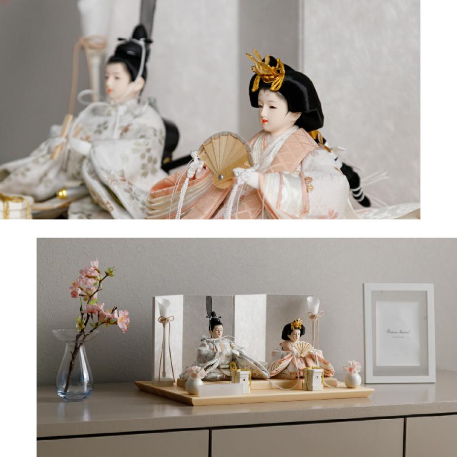 ぷりふあ 雛人形 コンパクト おしゃれ 親王 高級 雛 PREFER CLASSIC
