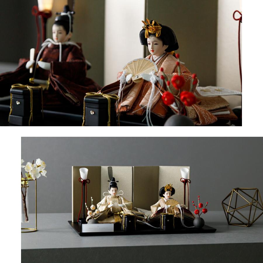 ぷりふあ 雛人形 コンパクト 親王飾り 高級 雛 PREFER CLASSIC