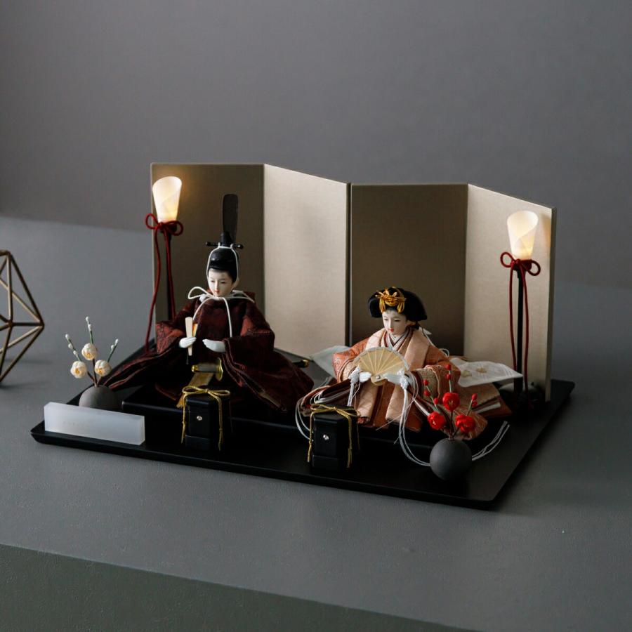 ぷりふあ 雛人形 コンパクト 親王飾り 高級 雛 PREFER CLASSIC