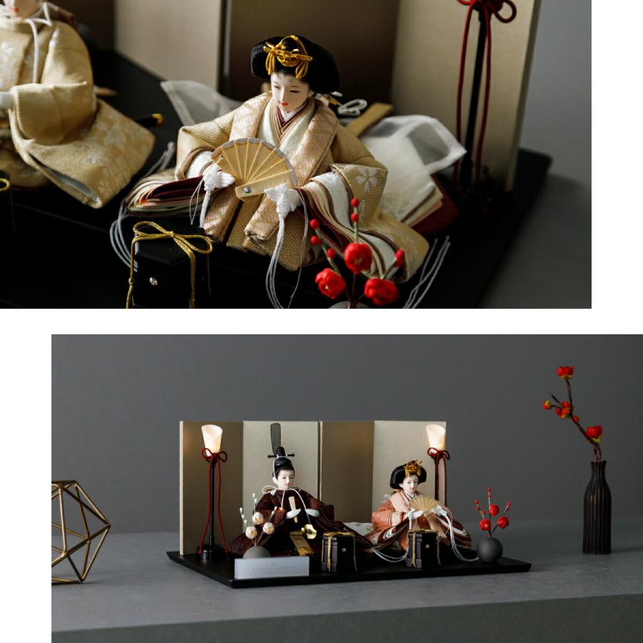 ぷりふあ 雛人形 コンパクト 親王飾り 高級 雛 PREFER CLASSIC