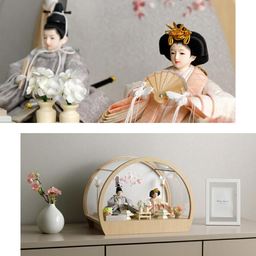 高級ケース入り ひな人形 雛人形ケース入り親王飾りセット【P85301】 | 職人手作りの【秀光人形