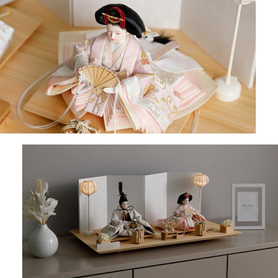 ぷりふあ 雛人形 おしゃれ モダン 親王飾り 高級 雛 PREFER CLASSIC