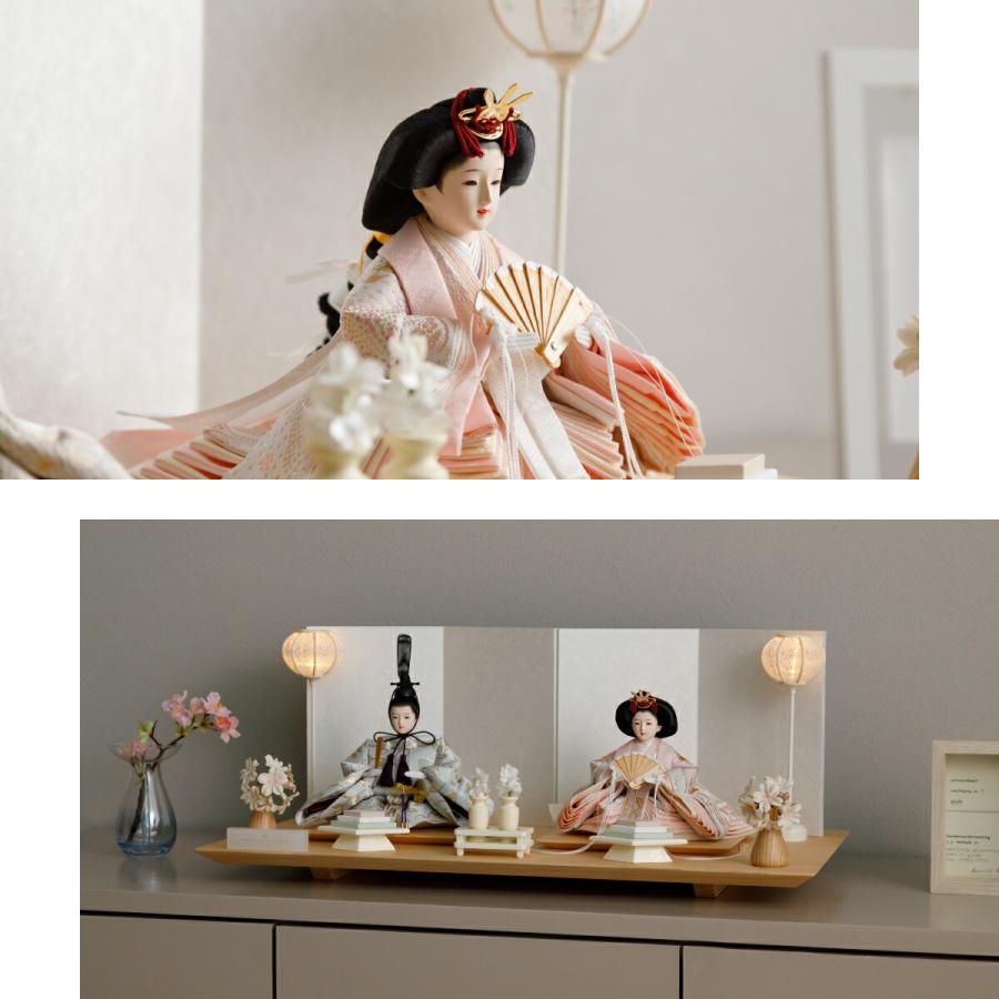 ぷりふあ 雛人形 おしゃれ モダン 親王飾り 高級 雛 PREFER CLASSIC