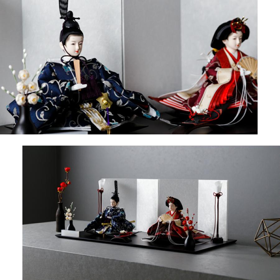 ぷりふあ 雛人形 おしゃれ モダン 親王飾り お雛様 雛 高級 PREFER