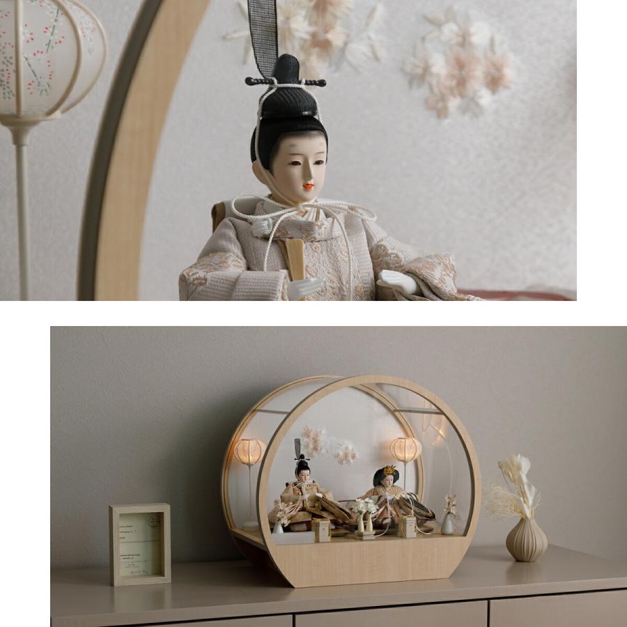 ぷりふあ 雛人形 親王 高級 雛 PREFER CLASSIC ひな人形 丸型ケース