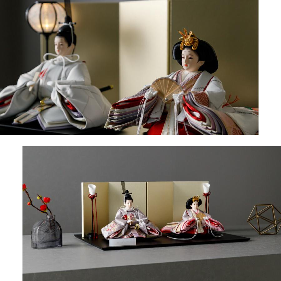 ぷりふあ 雛人形 おしゃれ モダン 親王飾り 高級 雛 PREFER CLASSIC