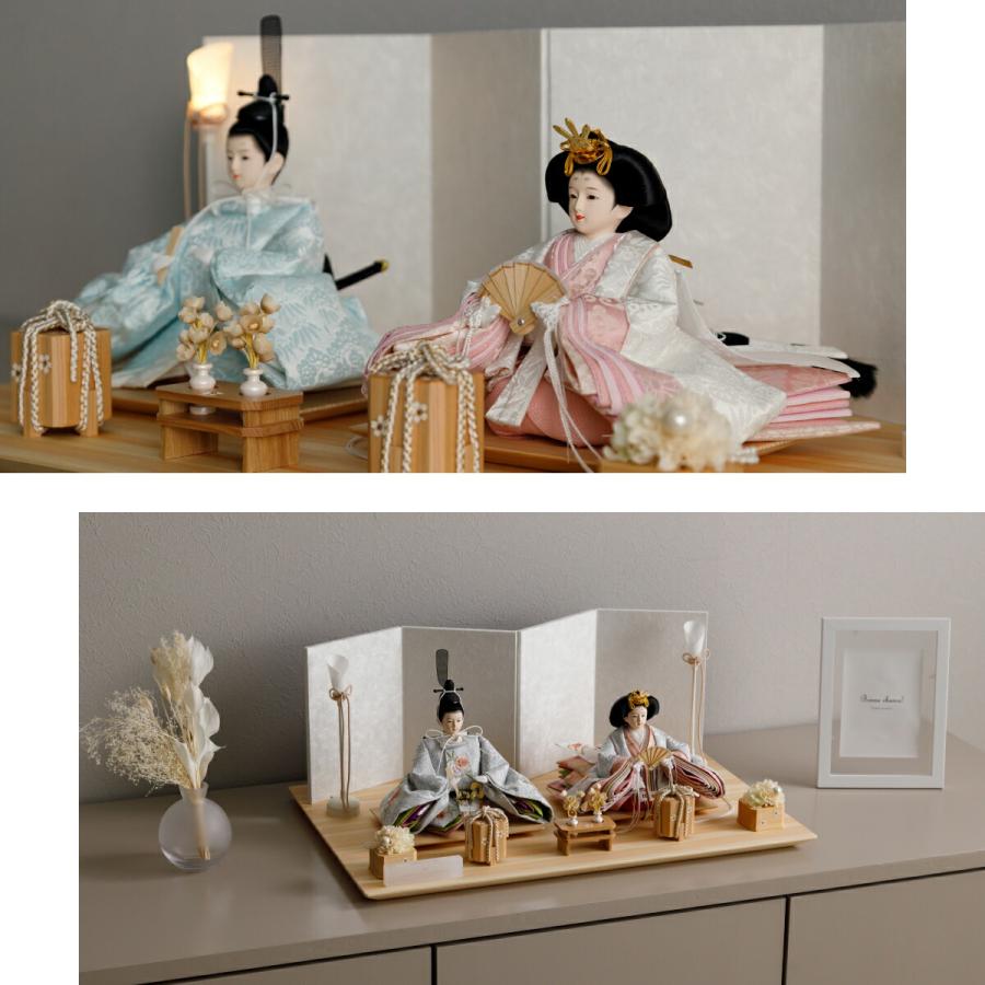 ぷりふあ 雛人形 おしゃれ 親王飾り インテリア お雛様 雛 高級 PREFER