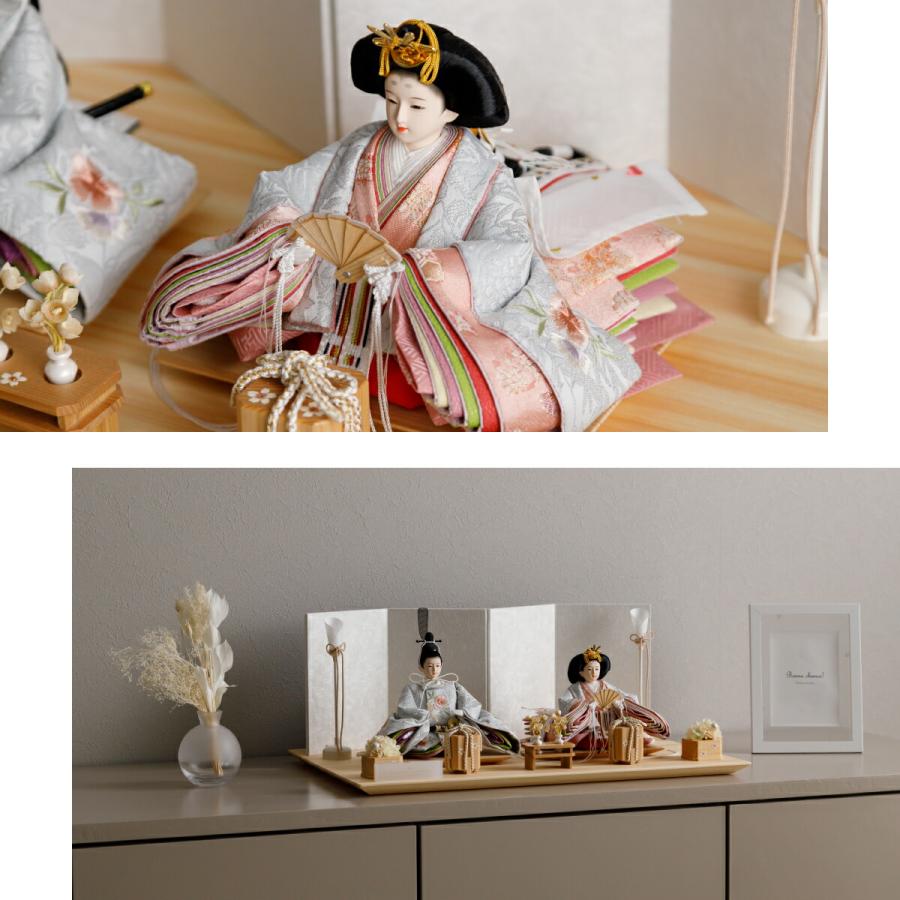 ぷりふあ 雛人形 おしゃれ 親王飾り インテリア お雛様 雛 高級 PREFER