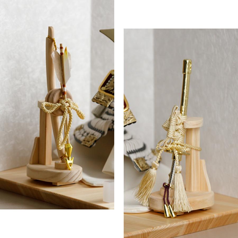 五月人形 おしゃれ 兜飾り 兜 高級 5月 PREFER CLASSIC 檜台 白和紙