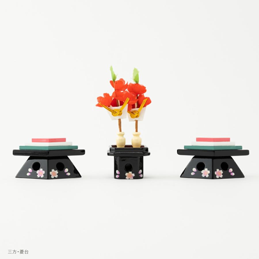 ぷりふあ 雛人形 収納飾り コンパクト お雛様 雛 親王飾り