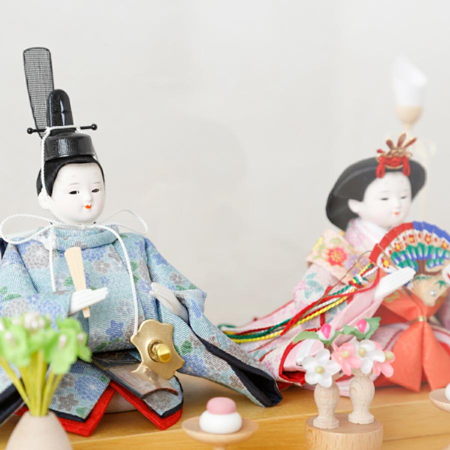 ぷりふあ 雛人形 ケース飾り コンパクト 2025年度モデル おしゃれ