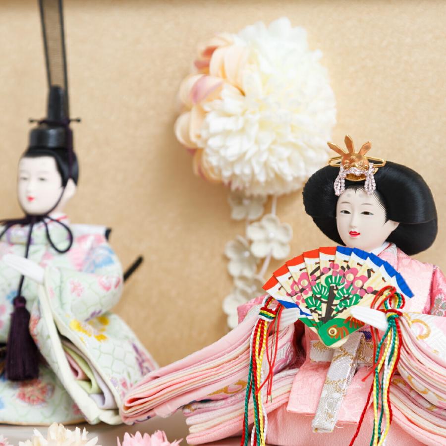 雛人形 コンパクト ケース飾り おしゃれ モダン インテリア ひな人形 おひなさま かわいい お雛様 雛 親王飾り ふるうる 百花 ひゃっか | ぷりふあ | 04