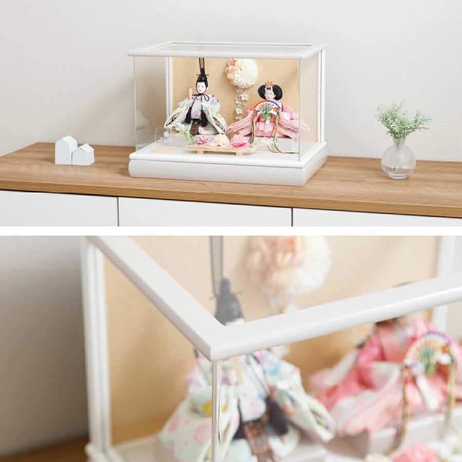 雛人形 コンパクト ケース飾り おしゃれ モダン インテリア ひな人形 おひなさま かわいい お雛様 雛 親王飾り ふるうる 百花 ひゃっか | ぷりふあ | 05