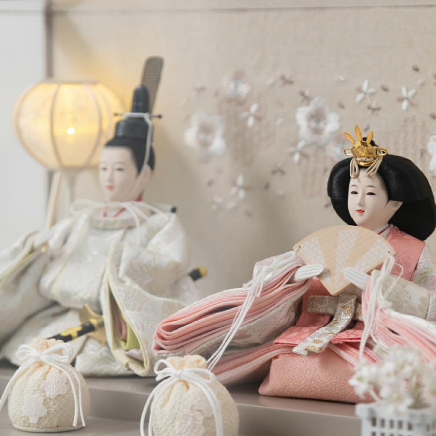 雛人形 コンパクト ケース飾り おしゃれ ひな人形 かわいい インテリア 親王 ふるうる はなのうた パノラマケース rinoca りのか 選べる6種類の衣裳 2026年度 | ぷりふあ | 04