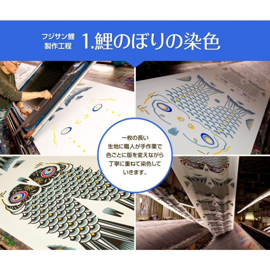 鯉のぼり 庭用 こいのぼり フジサン鯉 ゴールデン鯉 5m 6点セット 庭園
