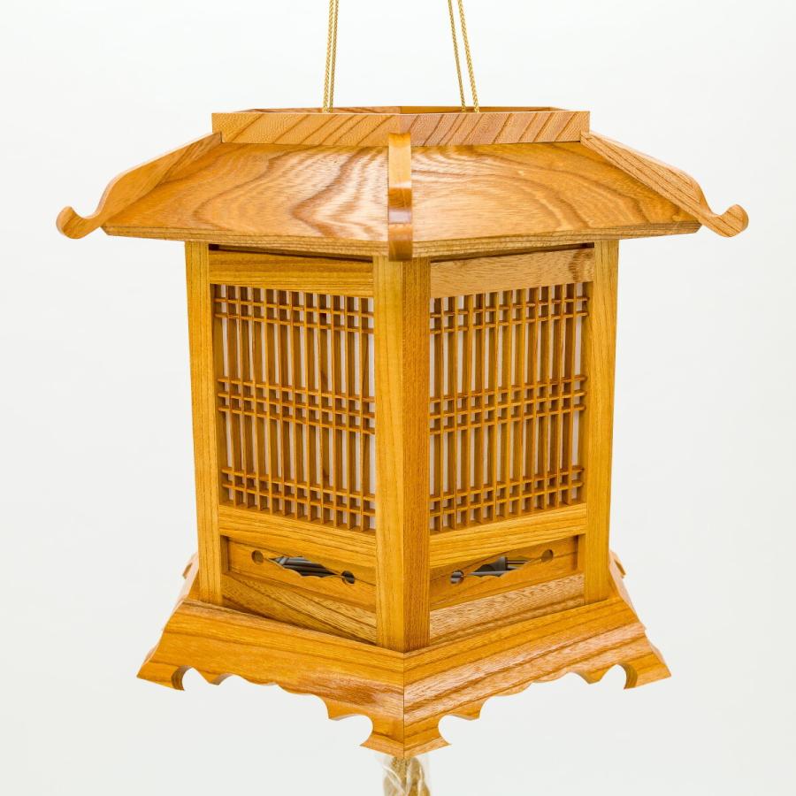 盆提灯 岡山県 六角灯籠 高級 六角灯籠 ケヤキ製 岡山県 六角 切り子 切り篭 切り籠 燈籠 灯籠 灯篭 灯ろう 燈篭 提灯 お盆 新盆 初盆 ちょうちん | ブランド登録なし | 03