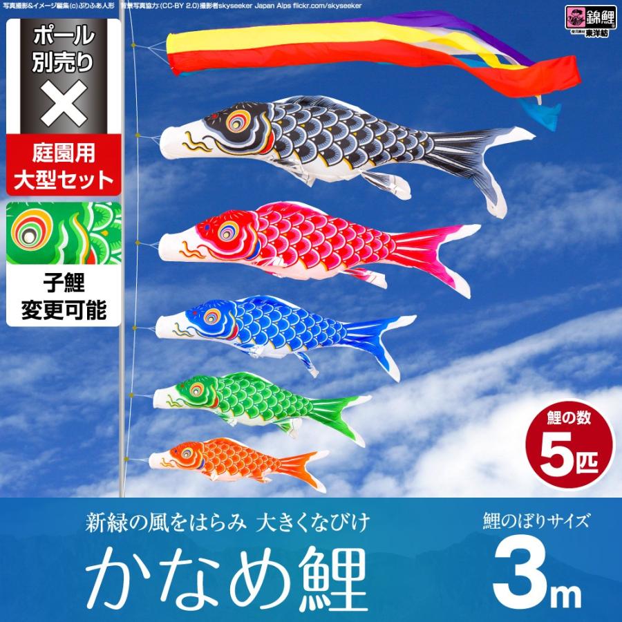 10m富士鯉のぼり6点セット（ポールなし）が安い フジサン鯉のぼり