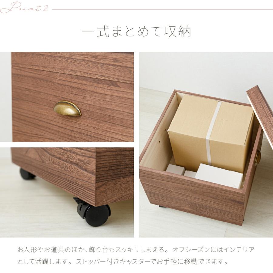 ぷりふあ用 雛人形 オプション 総桐収納ボックス W415 選べる2種類のカラー 単品販売 特選_3