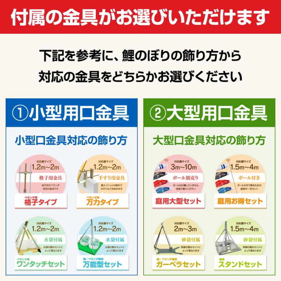 こいのぼり 単品 金寿鯉 2m 単品鯉_6
