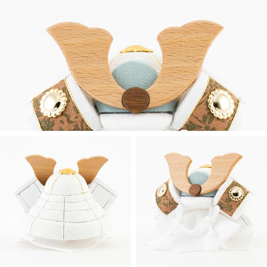 五月人形 コンパクト おしゃれ かわいい 木目込み KOMI 大鍬兜 馬