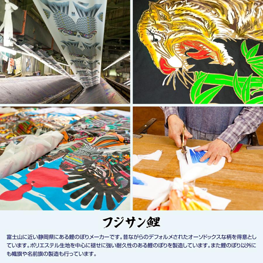 鯉のぼり 庭用 こいのぼり フジサン鯉 手描メルヘン鯉 2m 7点セット 鯉のぼり 庭用 ポール付属 ガーデンセットの画像