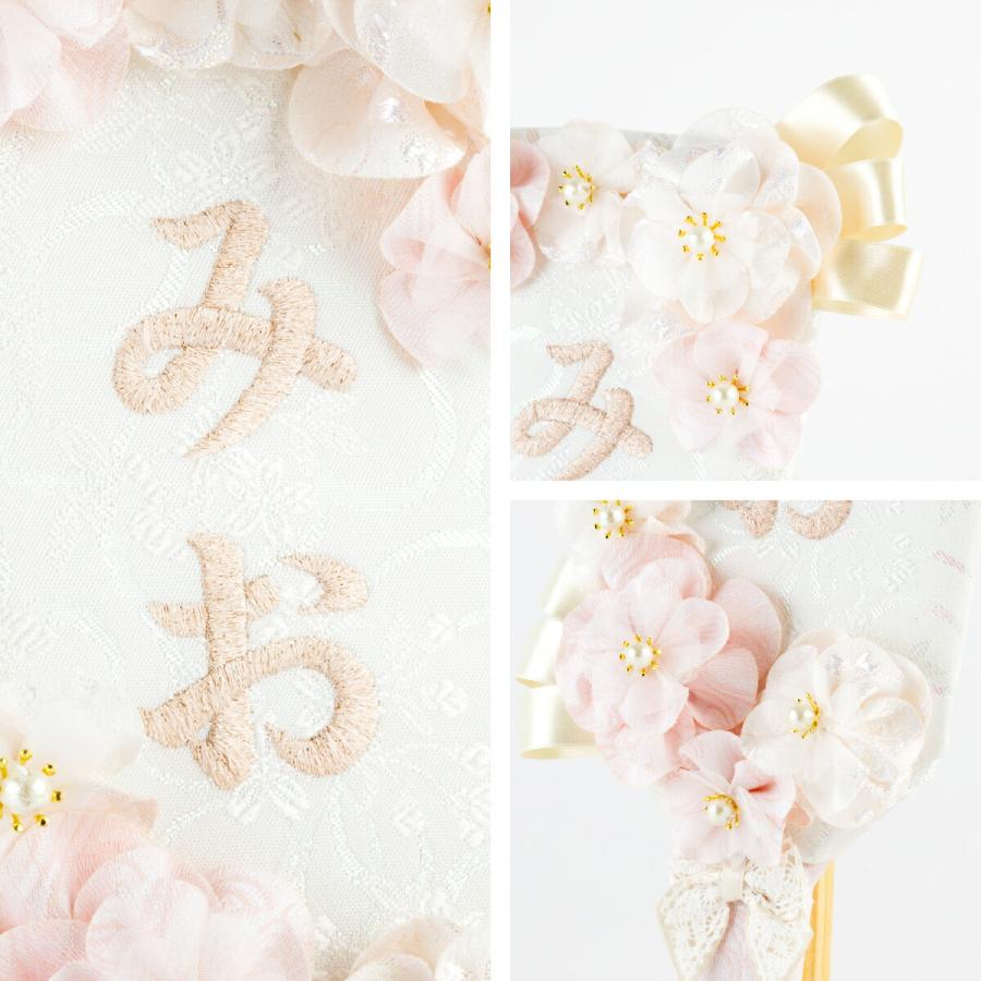 雛人形 名前旗 コンパクト おしゃれ モダン インテリア 女の子 羽子板 名入れ 大サイズ 選べる3種類 初節句 ひな祭り 七五三 命名 刺繍 節句 | ぷりふあ | 13