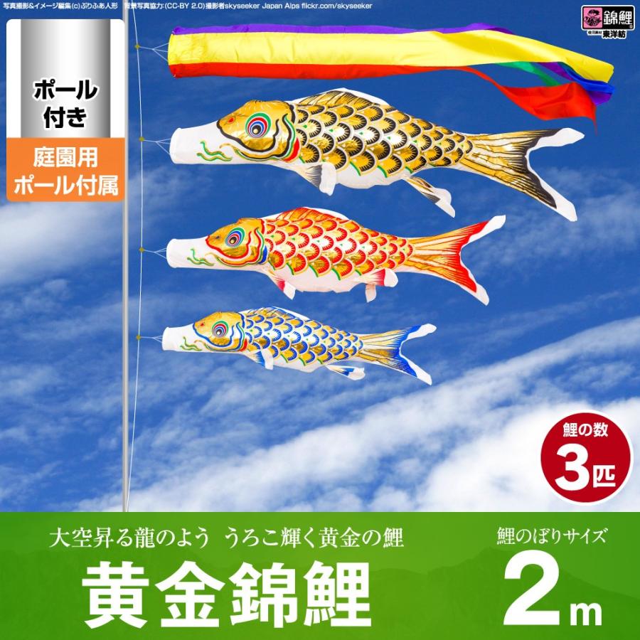 【美品】　鯉のぼり　6m 3色セット　かなめ鯉 こいのぼり 単品 かなめ鯉 6m 単品鯉 : 節句&ギフト専門店 ぷりふあ