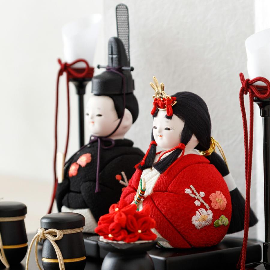 ぷりふあ 雛人形 おしゃれ コンパクト かわいい 木目込み ちとせ