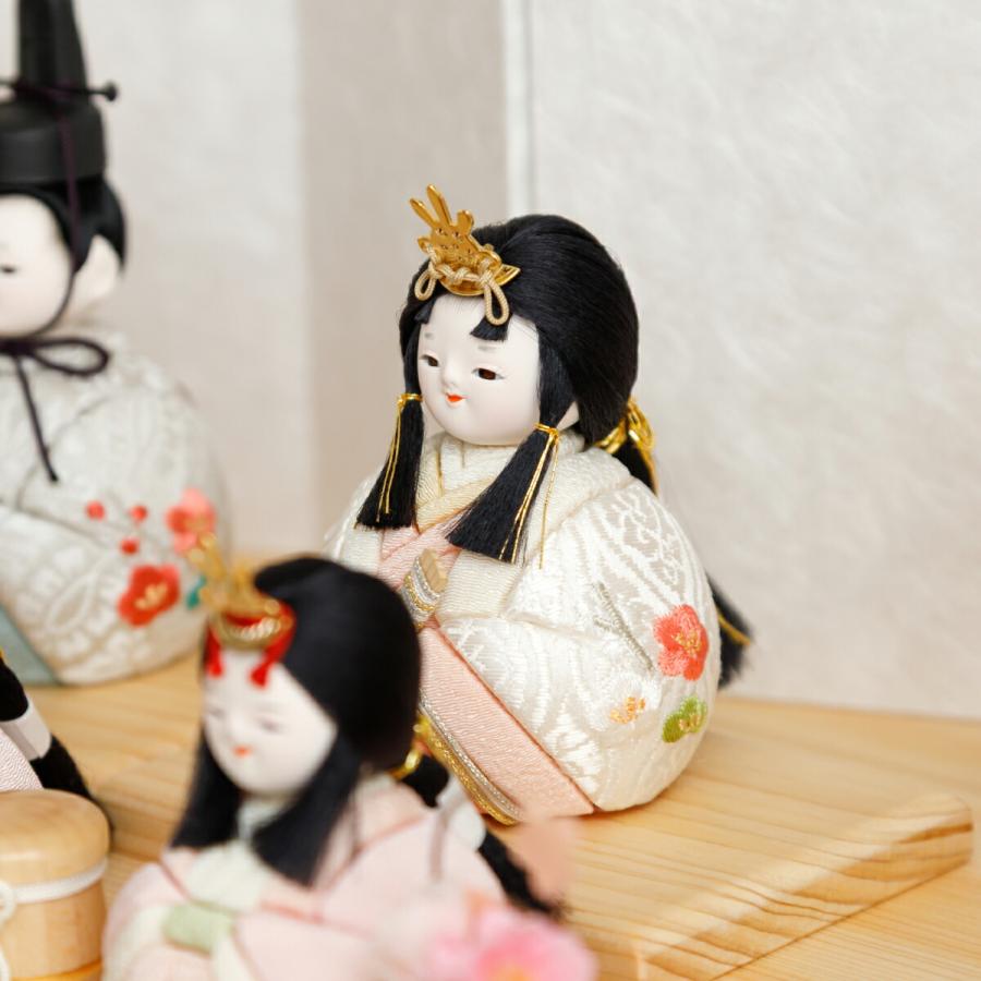 ぷりふあ 雛人形 おしゃれ コンパクト かわいい 木目込み ちとせ
