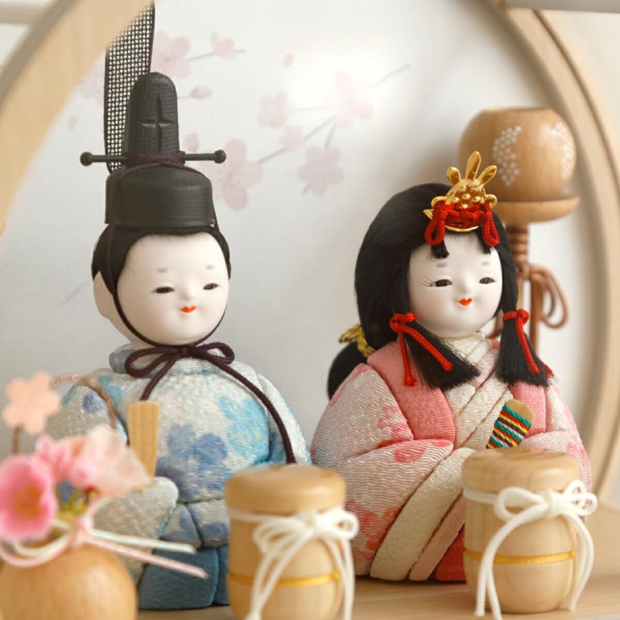 ぷりふあ 雛人形 ケース飾り コンパクト おしゃれ お雛様 かわいい 雛