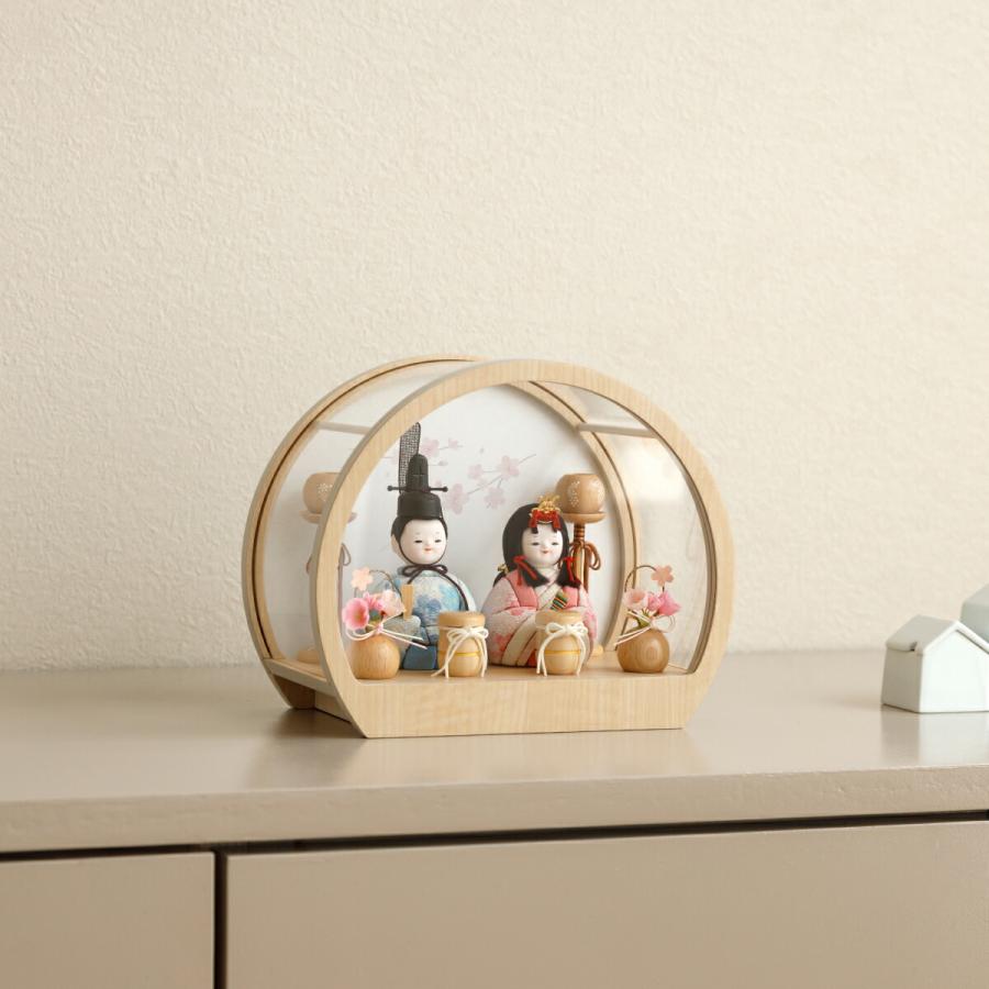 （ほぼ未使用）ぷりぷあ 雛人形 ぷりふあ 雛人形 ケース飾り コンパクト おしゃれ お雛様 かわいい 雛