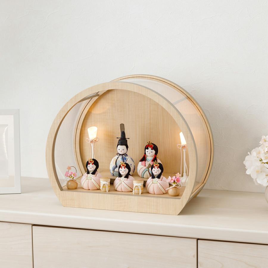 木目込み人形　御代理様　お雛様　ケース付ケース付き 雛人形木目込人形ケース飾りセット【P83401】インターネット店